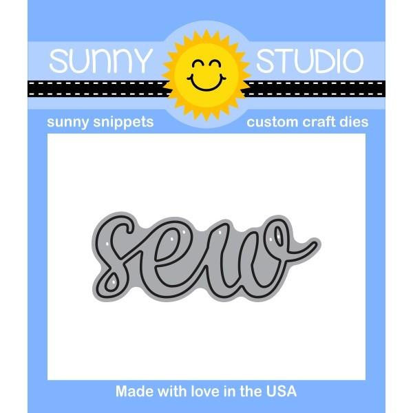 Sunny Studio - SEW Word - Die - 50% OFF!