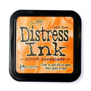 Tim Holtz Ranger Distress Ink Pad - Spiced Marmalade - Hallmark Scrapbook - 1