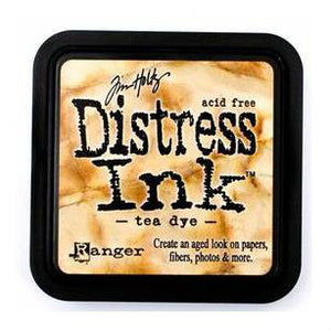 Tim Holtz Ranger Distress Ink Pad - Tea Dye - Hallmark Scrapbook - 1