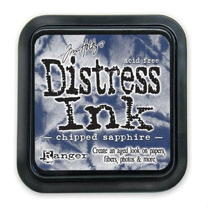 Tim Holtz Ranger Distress Ink Pad - Chipped Sapphire - Hallmark Scrapbook - 1