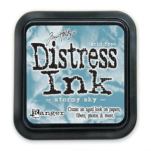 Tim Holtz Ranger Distress Ink Pad - Stormy Sky - Hallmark Scrapbook