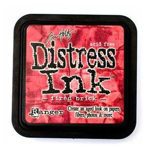 Tim Holtz Ranger Distress Ink Pad - Fired Brick - Hallmark Scrapbook - 1
