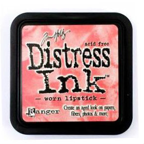 Tim Holtz Ranger Distress Ink Pad - Worn Lipstick - Hallmark Scrapbook - 1