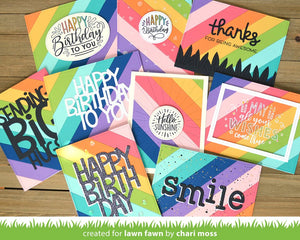 Lawn Fawn - GIANT BIRTHDAY MESSAGES - Stamp Set