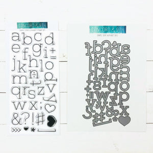 Concord & 9th - SIMPLE SERIF ALPHABET - Stamps and Dies BUNDLE set - 15% OFF!