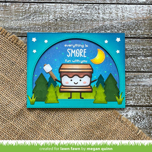 Lawn Fawn - SMILEY S'MORE - Die Set