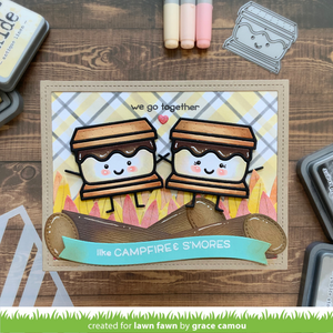Lawn Fawn - SMILEY S'MORE - Die Set