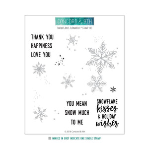 Concord & 9th - SNOWFLAKES TURNABOUT Stamps Set