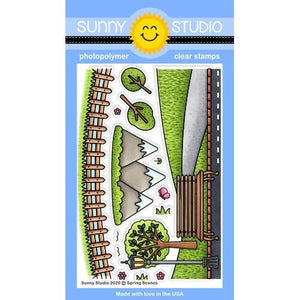 Sunny Studio - SPRING SCENES - Stamp Set
