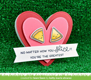 Lawn Fawn - Pizza My Heart - CLEAR STAMPS 36pc - Hallmark Scrapbook - 4
