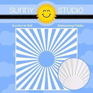 Sunny Studio - SUNBURST - Embossing Folder