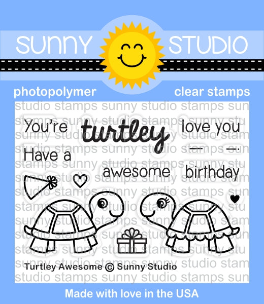 Sunny Studio - TURTLEY AWESOME - Stamp