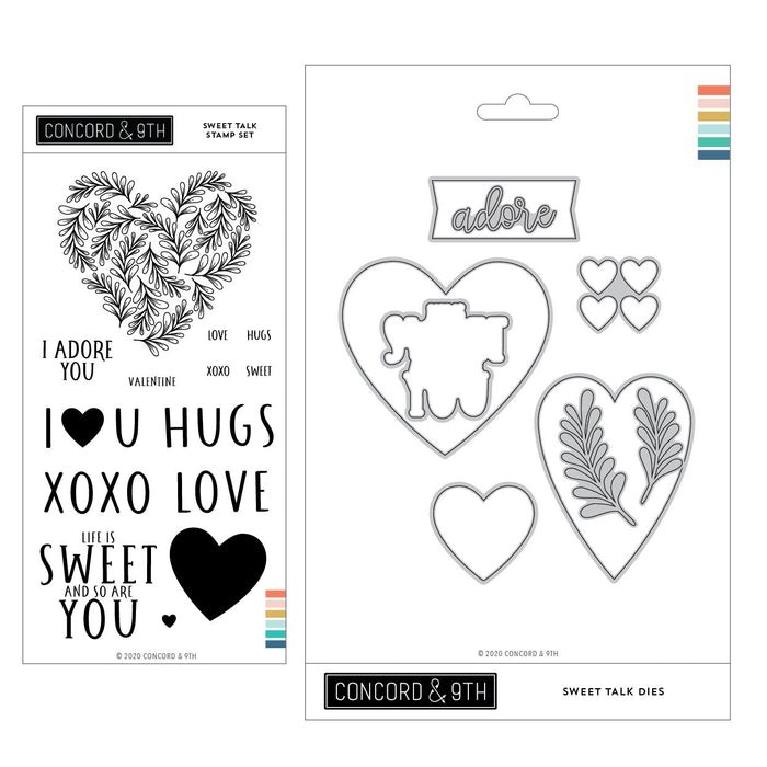 Concord & 9th - SWEET TALK - Stamps and Dies BUNDLE Set - 35% OFF!