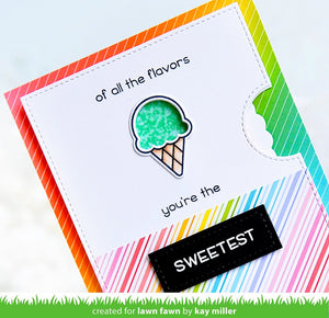Lawn Fawn - SWEETEST FLAVOR - Clear Stamps