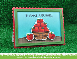 Lawn Fawn - THANKS A BUSHEL - Lawn Cuts Dies - Hallmark Scrapbook - 11