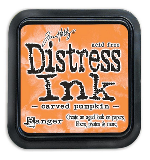 Tim Holtz Ranger Distress Ink Pad - CARVED PUMPKIN -  October 2015 - Hallmark Scrapbook - 1