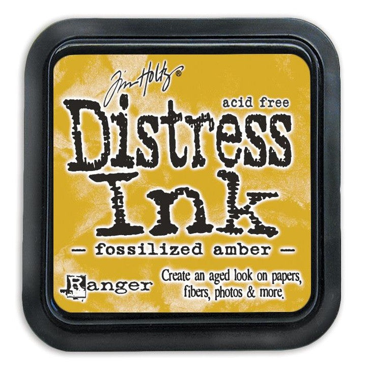 Tim Holtz Ranger Distress Ink Pad - FOSSILIZED AMBER