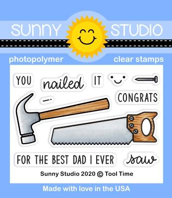 Sunny Studio - TOOL TIME - Stamps Set - 20% OFF!