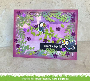 Lawn Fawn - TROPICAL LEAVES BACKDROP - Die Set