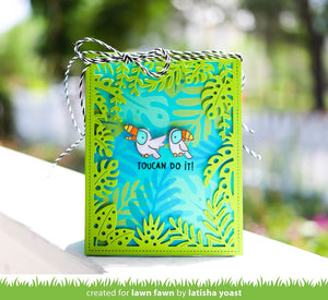 Lawn Fawn - TROPICAL LEAVES BACKDROP - Die Set