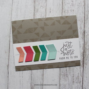 Concord & 9th - TRIANGLE TURNABOUT BACKGROUND Stamp - Turn About
