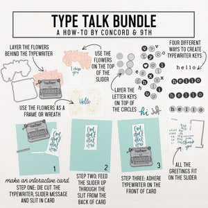 Concord & 9th - TYPE TALK Stamps Set