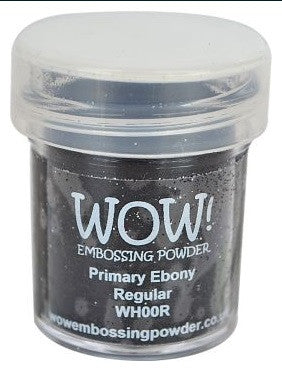 WOW! - Primary EBONY Embossing Powder - Black - Hallmark Scrapbook - 2