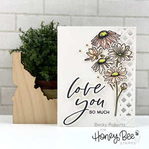 Honey Bee - WILDFLOWERS - Stamps Set