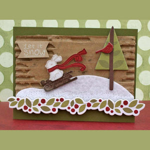 Lawn Fawn - WINTER BUNNY - Clear STAMPS - Hallmark Scrapbook - 7