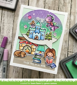 Lawn Fawn - WINTER DRAGON - Stamps Set