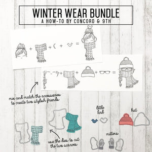 Concord & 9th - WINTER WEAR Clear Stamps set