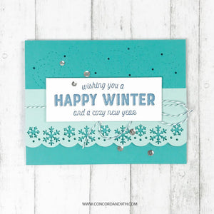 Concord & 9th - WINTER WEAR Clear Stamps set