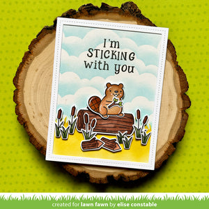 Lawn Fawn - WOOD YOU BE MINE? - Stamps set - Beavers - 20% OFF!