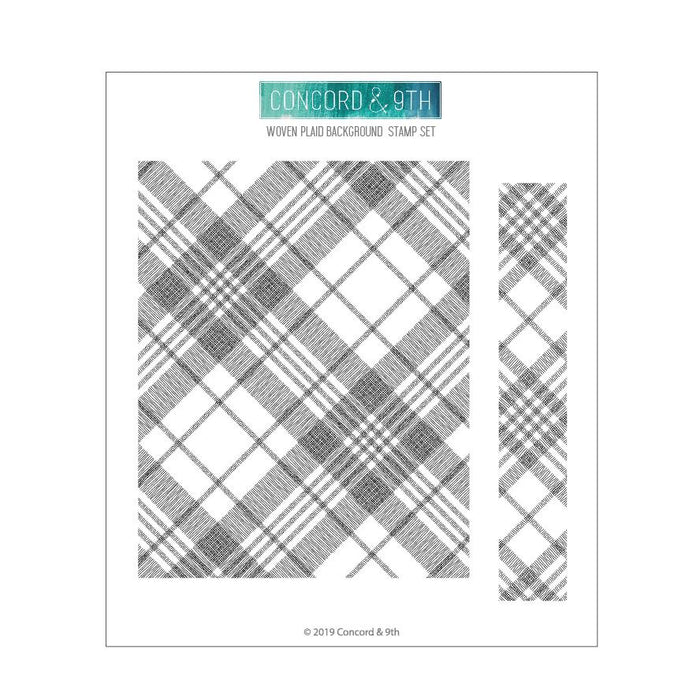 Concord & 9th - WOVEN PLAID Background - Stamps Set