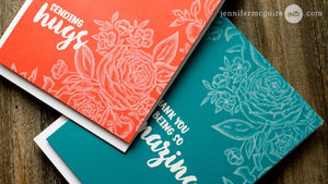 WPlus9 Design Studio - BEAUTIFUL BOUQUETS RANUNCULUS Stamps - Hallmark Scrapbook - 3