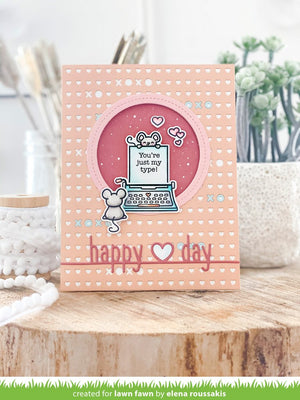 Lawn Fawn - YOU'RE JUST MY TYPE - Clear Stamp Set