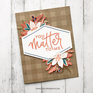 Concord & 9th - PLAID BACKGROUND Stamp