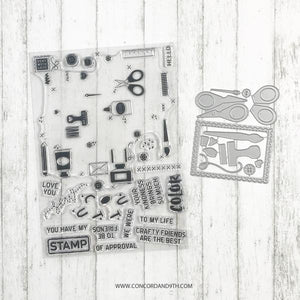 Concord & 9th - CRAFTY TURNABOUT Stamps and CRAFTY Dies BUNDLE