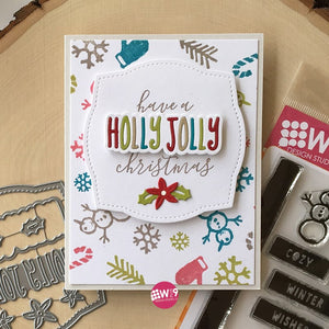 WPlus9 Design Studio - HOLLY JOLLY CHRISTMAS Stamps - 50% OFF!