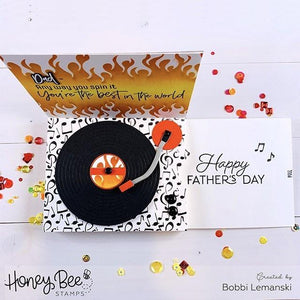Honey Bee Stamps - FLAMES - Stencil