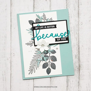 Concord & 9th - JUST BECAUSE Stamps and Dies BUNDLE Set
