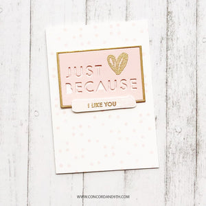Concord & 9th - JUST BECAUSE Stamps and Dies BUNDLE Set