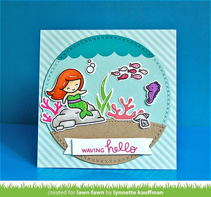 Lawn Fawn - MERMAID FOR YOU - Stamps set - Hallmark Scrapbook - 5