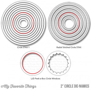 My Favorite Things -  SHAKER POUCHES 2" Circle - Hallmark Scrapbook - 3