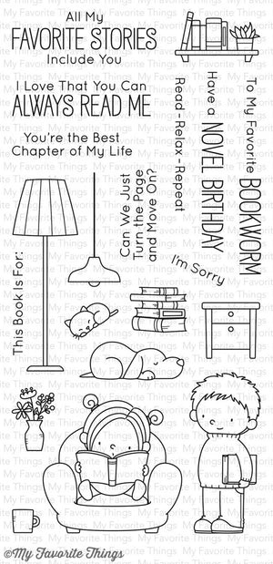 My Favorite Things - OUR STORY - Clear Stamps by Birdie Brown - Hallmark Scrapbook - 1
