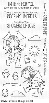 My Favorite Things - RAIN OR SHINE - Clear Stamps Set - MFT