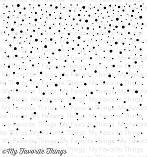 My Favorite Things - SNOWFALL Background Cling Rubber Stamp 6"X6" - Hallmark Scrapbook - 1
