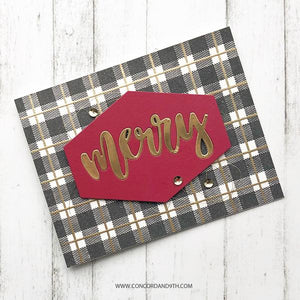 Concord & 9th - PLAID BACKGROUND Stamp