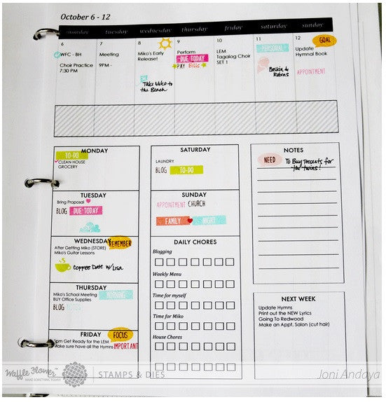 Housework Planner Stamps, Clear Planner Stamps, Planner Stamps
